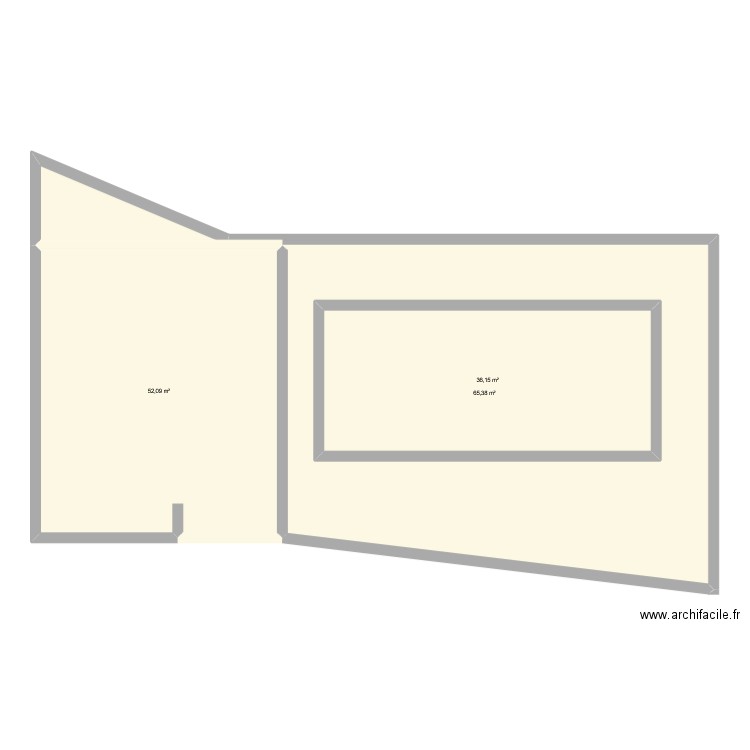 Piscine. Plan de 3 pièces et 197 m2