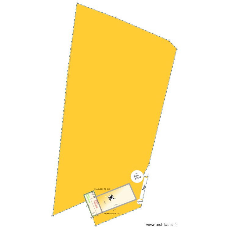 Clux Villeneuve. Plan de 1 pièce et 179 m2