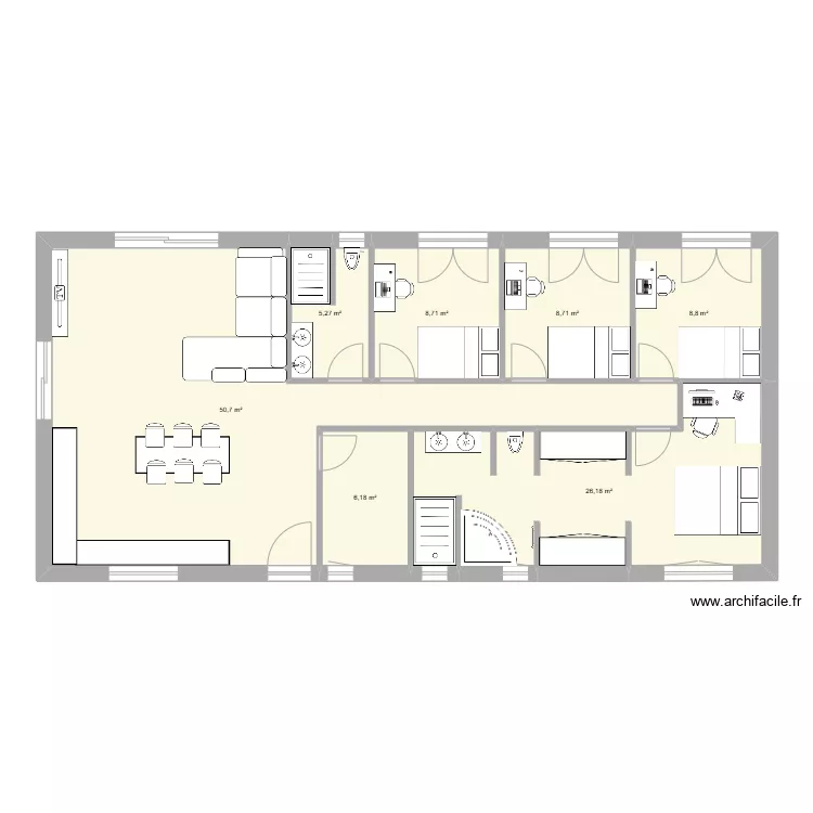 maison finale. Plan de maison finale. Plan de