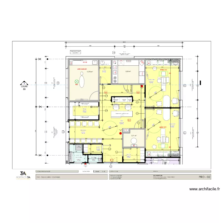Dr FRANKEL V1. Plan de 3 et 25 m² Dr FRANKEL V1. Plan de 3 et 25 m²