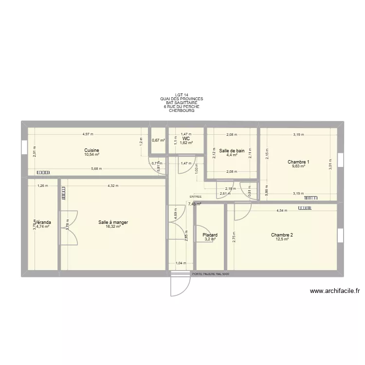 BAT SAGITTAIRE LGT 14. Plan de 