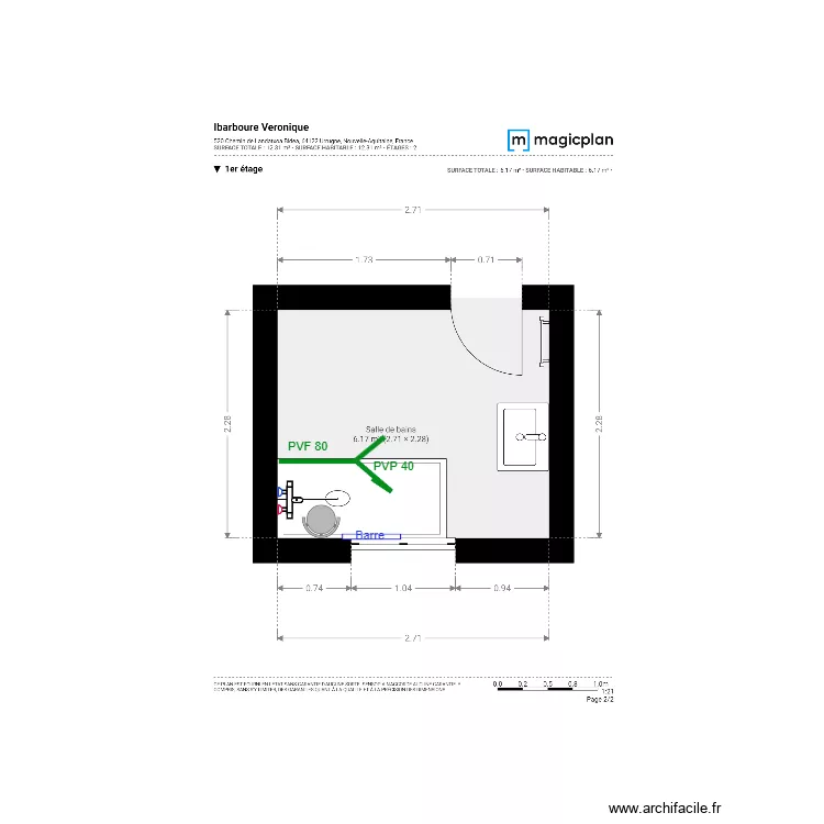 Plan Projet  Mme. Ibarboure. Plan de 