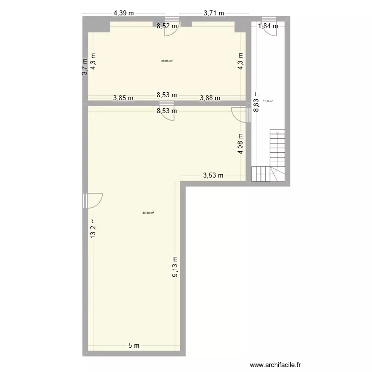boulangerie falaise. Plan de 3 et 133 m² boulangerie falaise. Plan de 3 et 133 m²