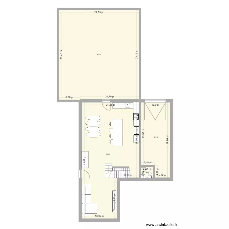 Futur maison. Plan de 