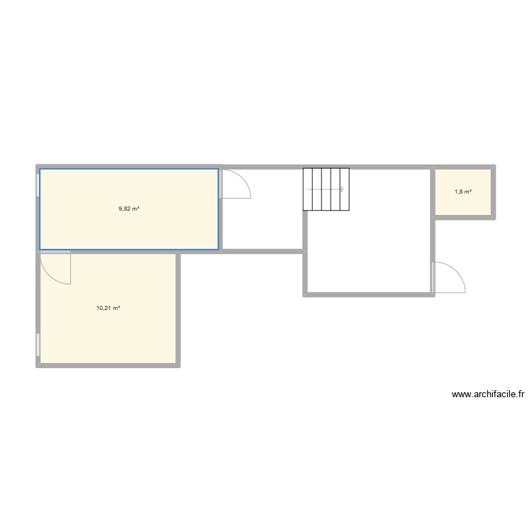 plan 01 - Plan 3 pièces 22 m2 dessiné par mehdiimess