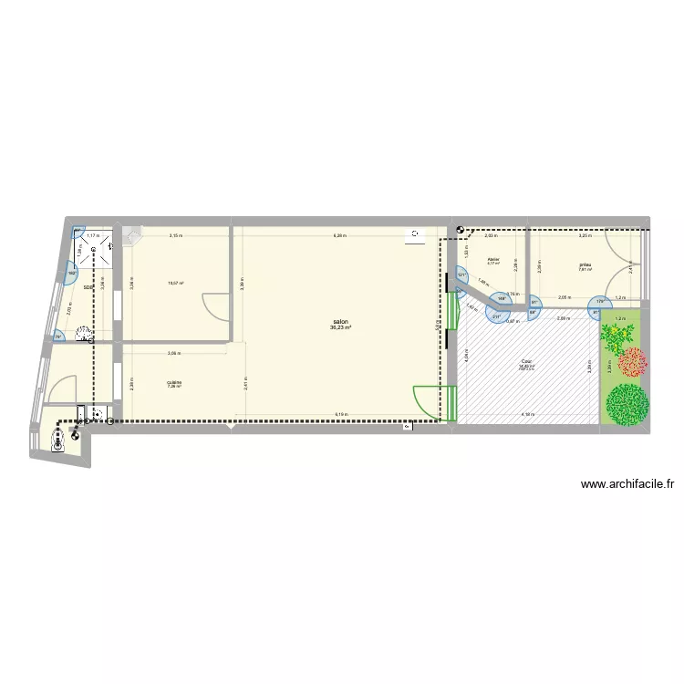 rez de chaussée - plomberie. Plan de rez de chaussée - plomberie. Plan de