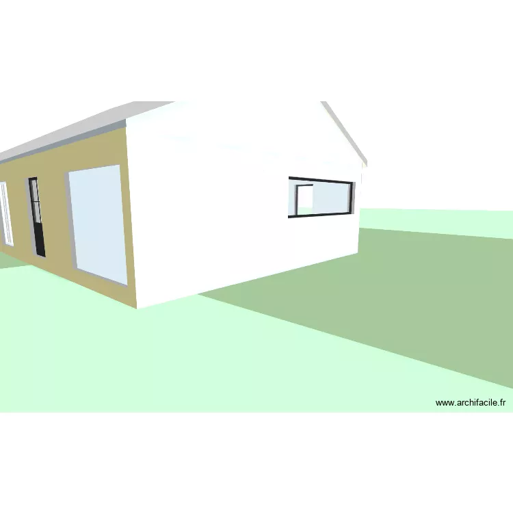 Chéreng - ouverture sud sans garage. Plan de Chéreng - ouverture sud sans garage. Plan de