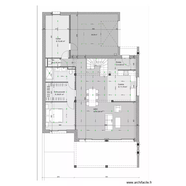 Installation &eacute;lectrique RDC - K&eacute;vin Cos. Plan de 