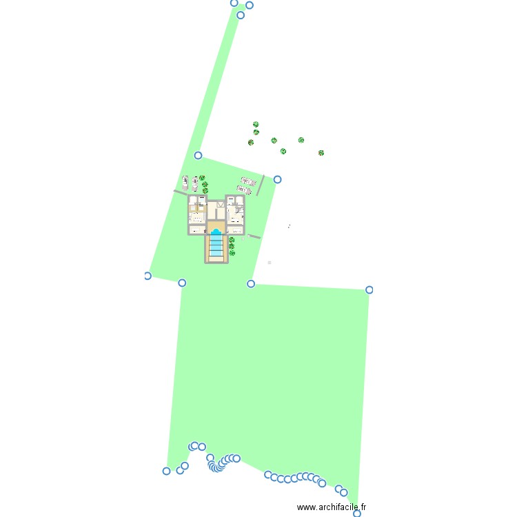 chalet 16. Plan de 15 pièces et 271 m2