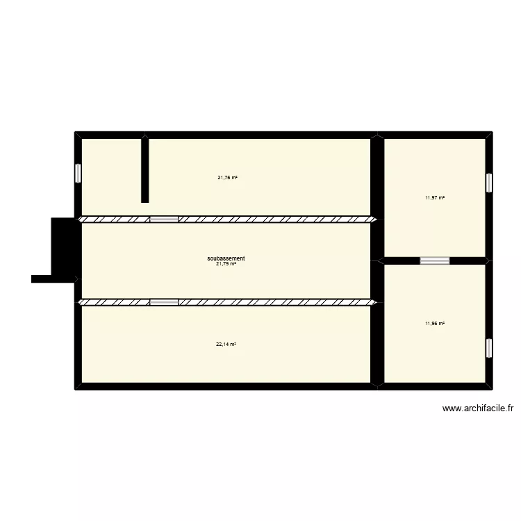 soubassement. Plan de 5 et 90 m² soubassement. Plan de 5 et 90 m²
