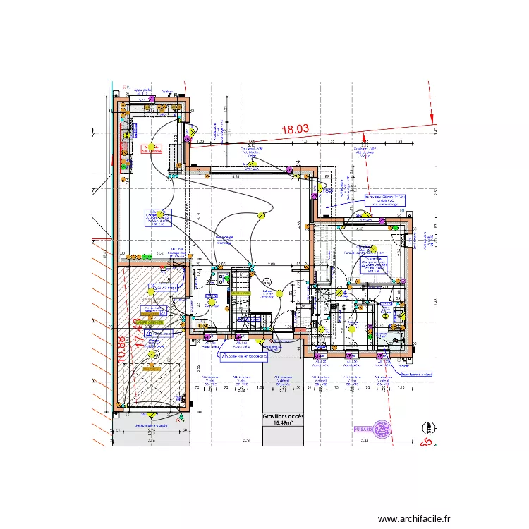 TOULIER ELEC RDC. Plan de TOULIER ELEC RDC. Plan de