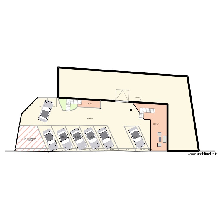 boudissa parking. Plan de 0 pièce et 0 m2