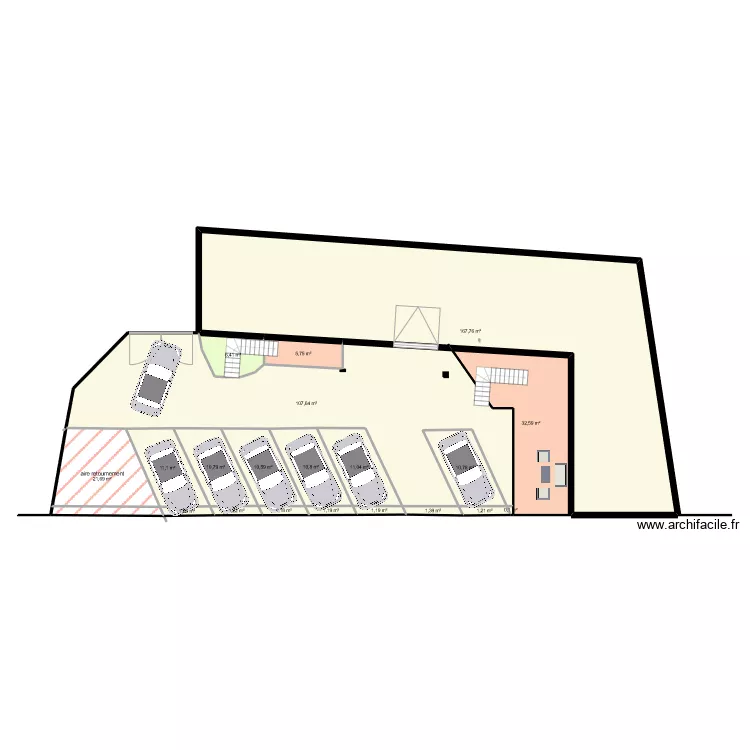 boudissa parking. Plan de 