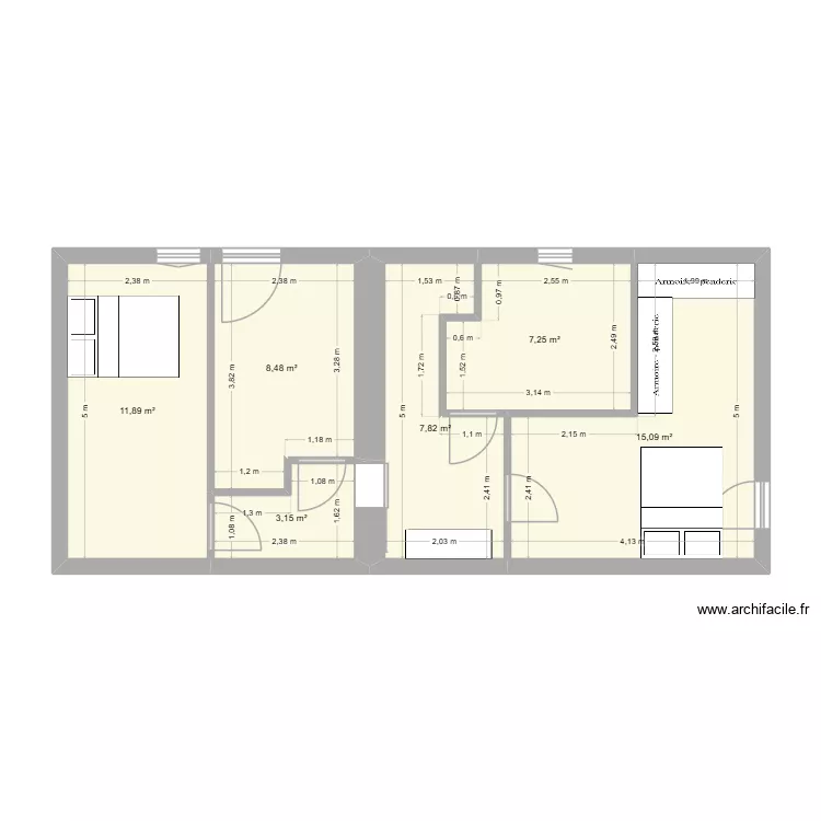 maison Romagne étage essaie 2. Plan de 6 et 54 m² maison Romagne étage essaie 2. Plan de 6 et 54 m²