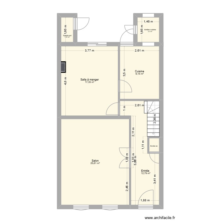 Caf étage. Plan de 0 pièce et 0 m2 Caf étage. Plan de 0 pièce et 0 m2