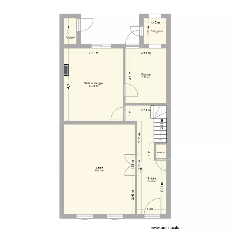 Caf étage. Plan de 15 et 133 m² Caf étage. Plan de 15 et 133 m²
