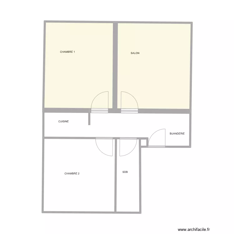 BOSSEBOEUF EXISTANT. Plan de 