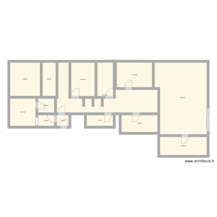 Appartement Epinal. Plan de 13 pièces et 158 m2