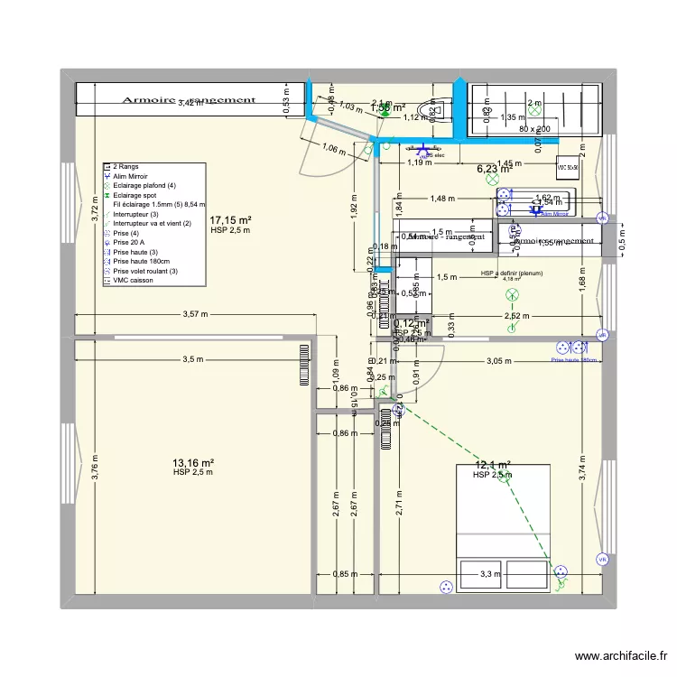 DEMAY cotes mises a jour. Plan de 17  et 236 m²