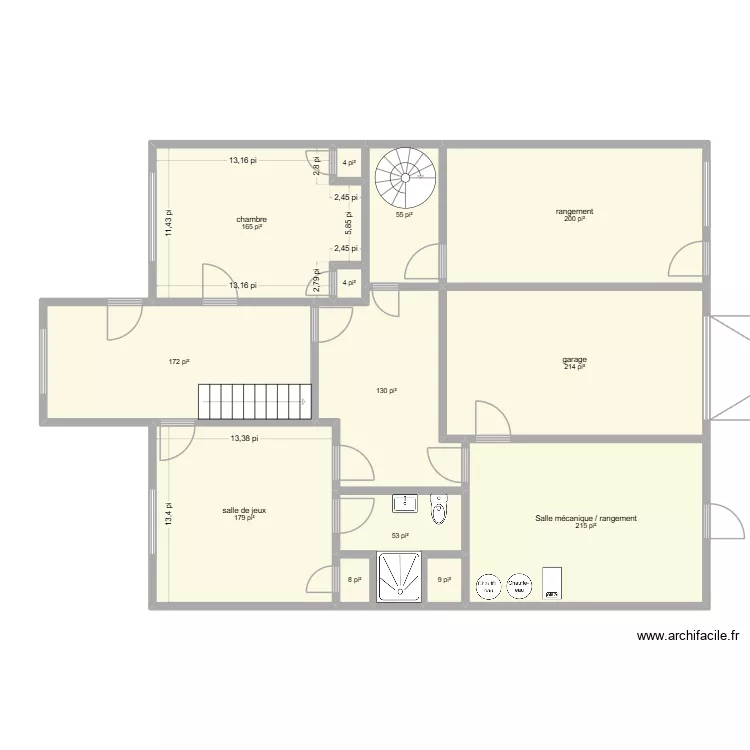 CSC sOUS-SOL. Plan de 
