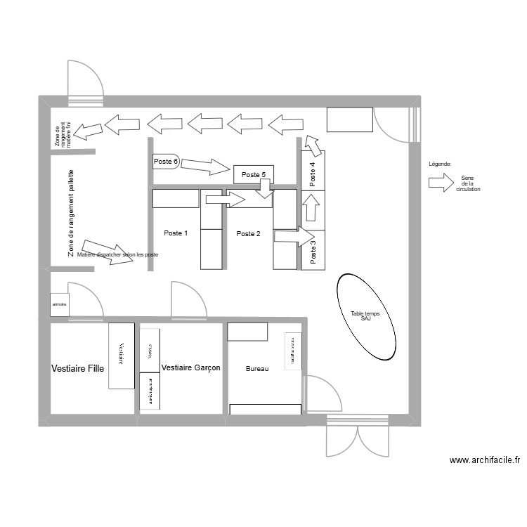 plan salle. Plan de 2 pièces et 8 m2
