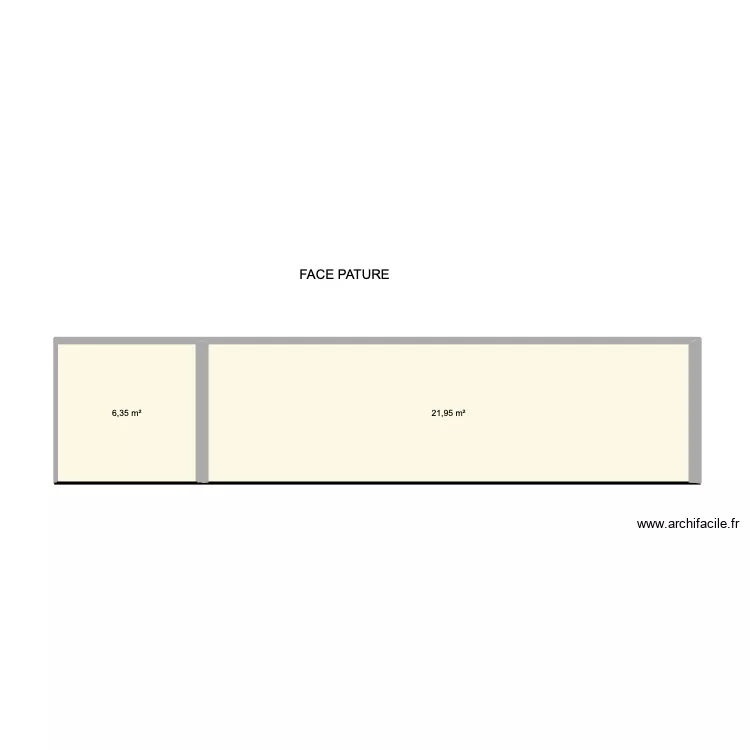 face COTE PATURE . Plan de face COTE PATURE . Plan de