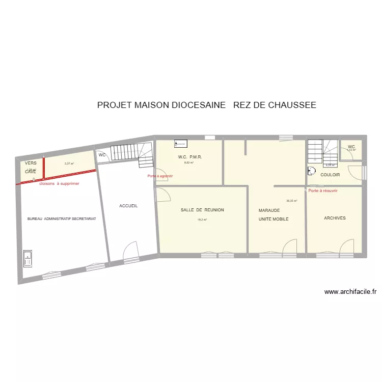 87 LIMOGES Varlin Délégation RdC. Plan de 87 LIMOGES Varlin Délégation RdC. Plan de