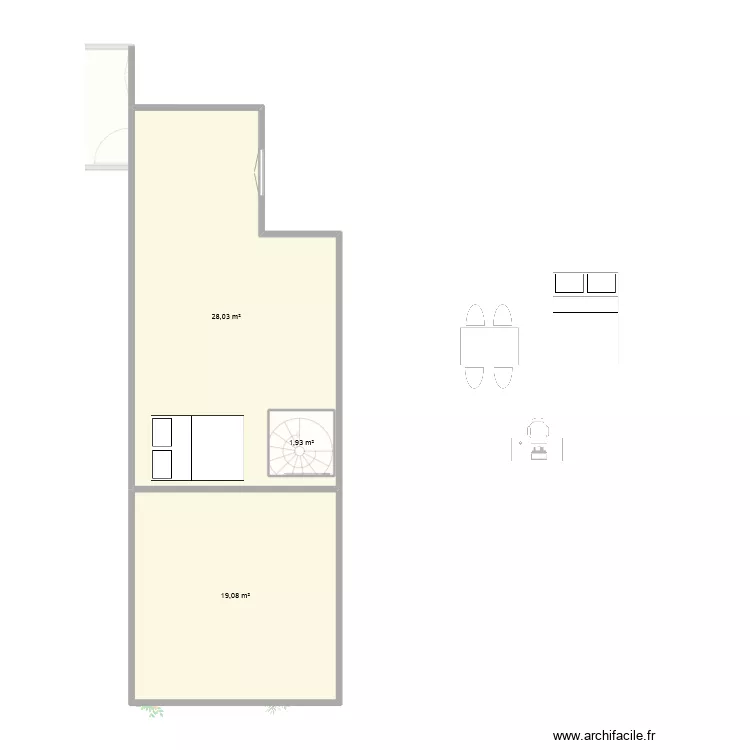 Maison Alex extension. Plan de 