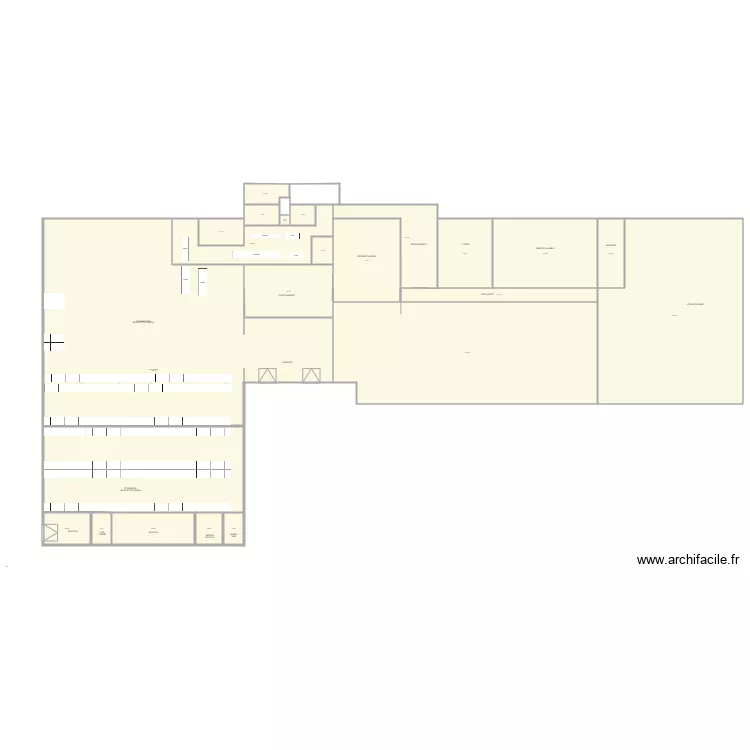 PROJET LIGNE PLATS CUISINES LTG v6BIS. Plan de 