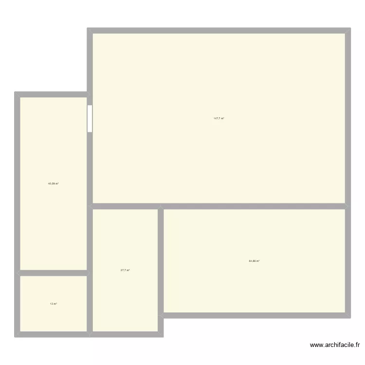 GARAGE. Plan de 5  et 293 m²