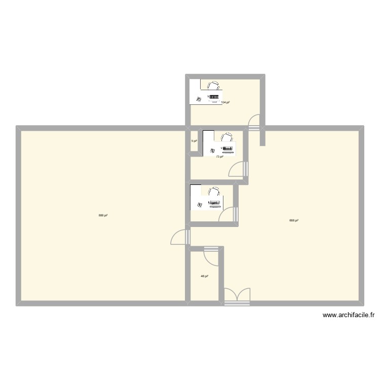 Magasin FDS2. Plan de 0 pièce et 0 m2 Magasin FDS2. Plan de 0 pièce et 0 m2