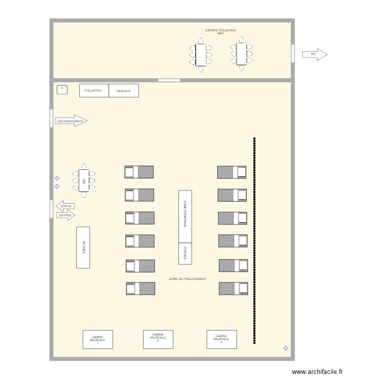 LES BONS VILLERS. Plan de 2 pièces et 193 m2