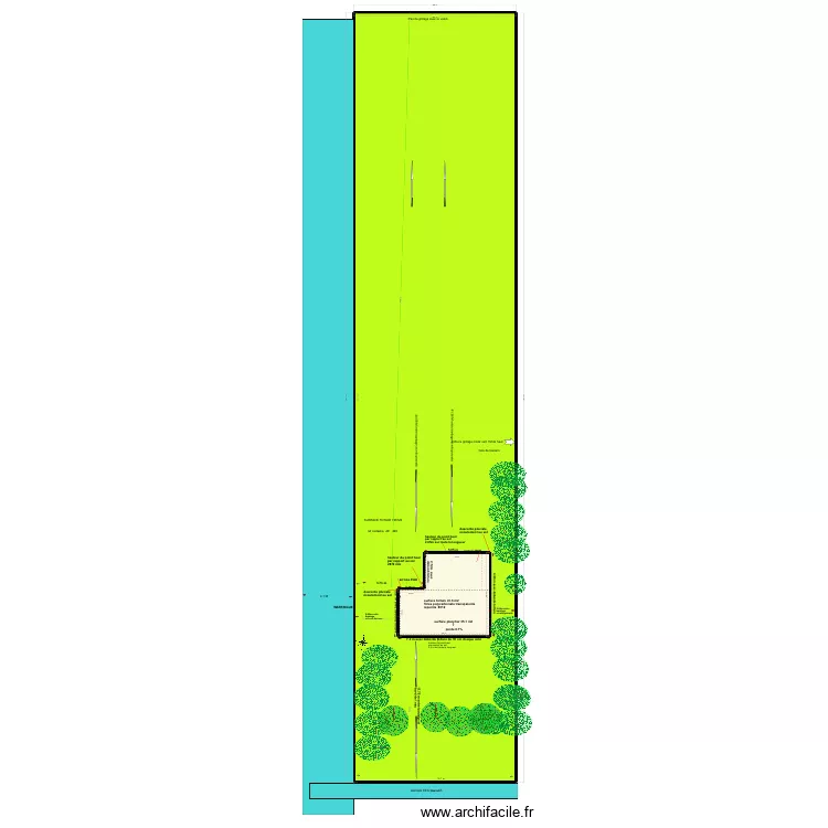DP2 PLAN DE MASSE ACTUEL. Plan de DP2 PLAN DE MASSE ACTUEL. Plan de
