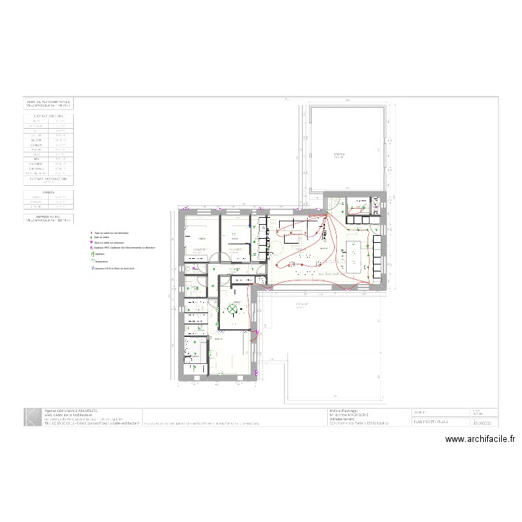 Eguilles. Plan de 12 pièces et 143 m2