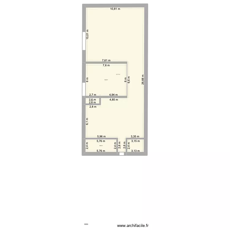 labo lodeve. Plan de 4  et 280 m²
