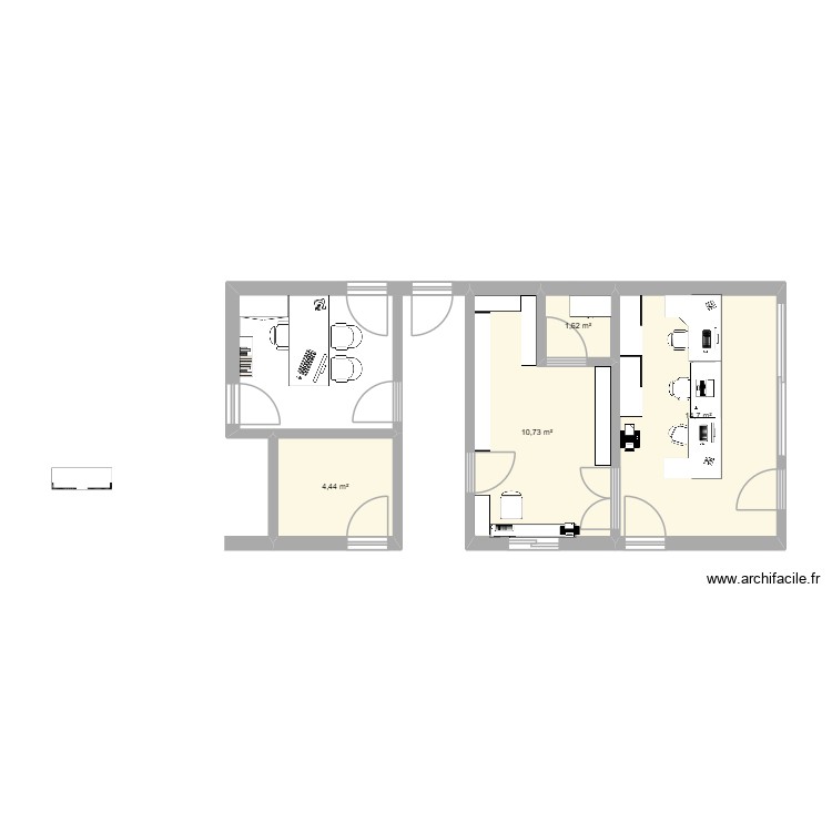 bureau futur. Plan de 0 pièce et 0 m2