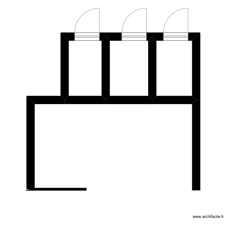 Bat 15. Plan de 3  et 6 m²