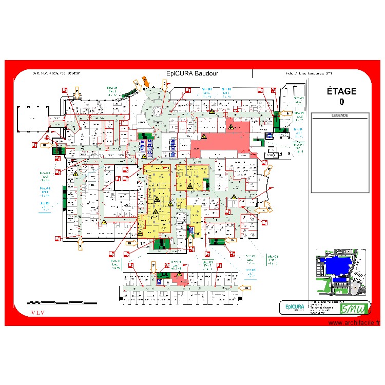 étage 0 EPICURA Baudour. Plan de 0 pièce et 0 m2