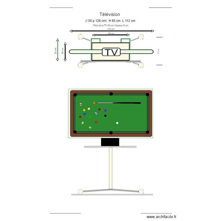 H-1 Télévision 4. Plan de 0 pièce et 0 m2