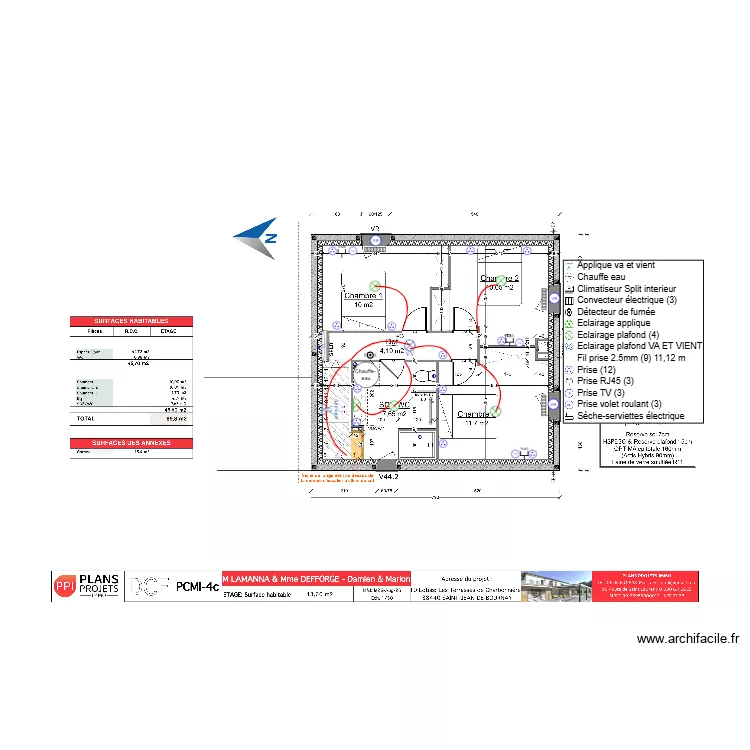 IMPORT LAMANNA DEFFORGE ETAGE. Plan de 