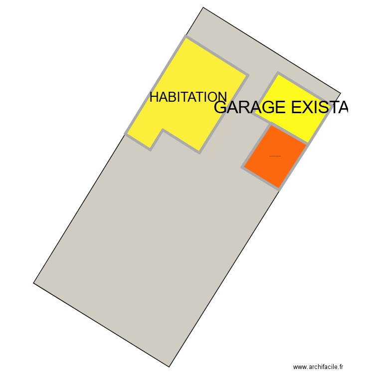 PLAN DE MASSE V2. Plan de 3 pièces et 234 m2