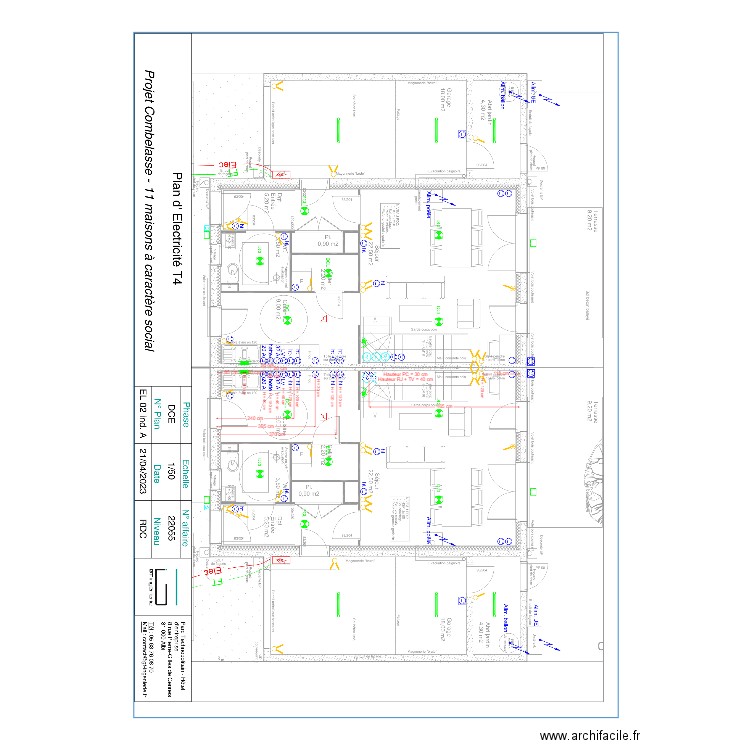 Intégration banche T4 double. Plan de 0 pièce et 0 m2
