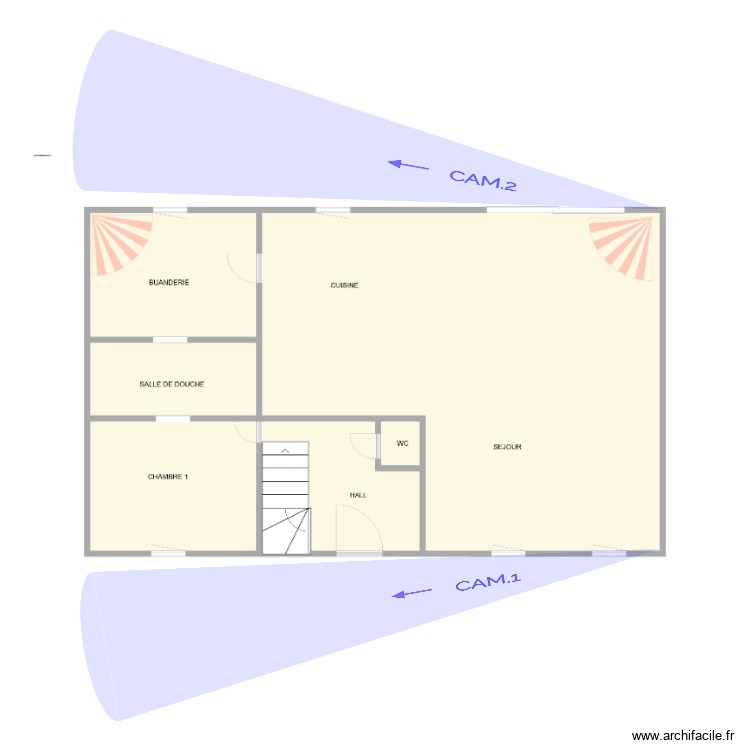 PLAN VIDEO VREUX. Plan de 0 pièce et 0 m2