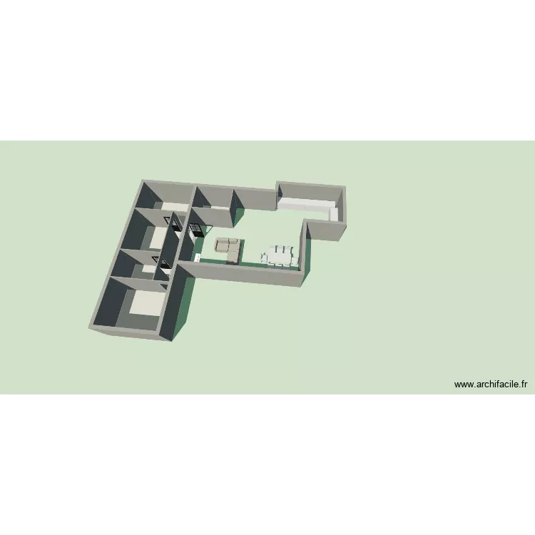 V2 MAISON. Plan de 6 Pièces et 51 m² V2 MAISON. Plan de 6 Pièces et 51 m²