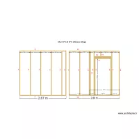 Mur int&eacute;rieur N&deg;4 et N&deg;5 &eacute;tage