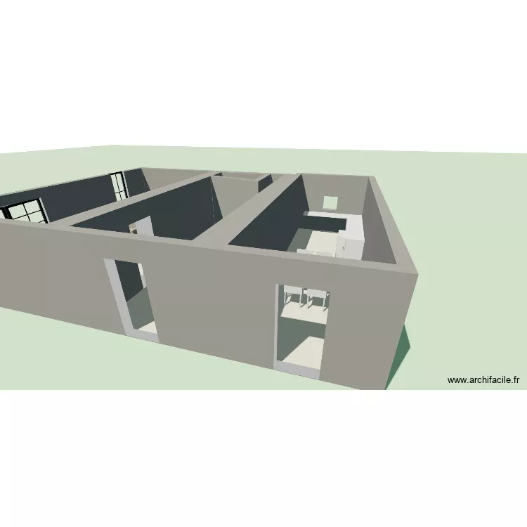 ARLES. Plan de 4 Pièces et 74 m²