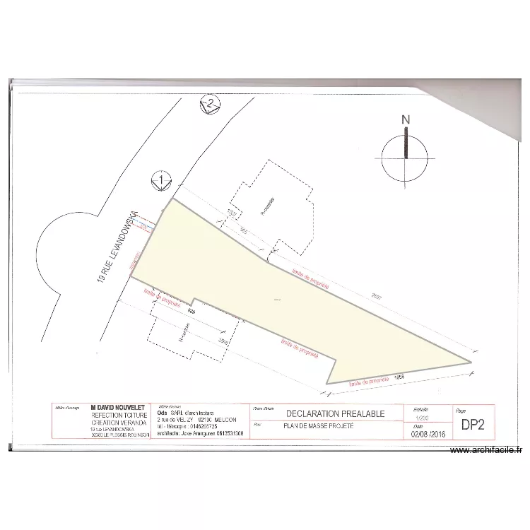 surface total. Plan de 1 pièce et 272 m²