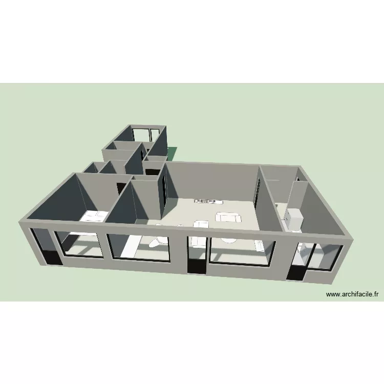 aPPARTEMENT 2. Plan de 7 et 64 m² aPPARTEMENT 2. Plan de 7 et 64 m²