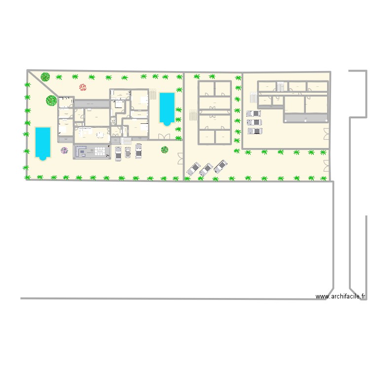 IBOURASSEN 5. Plan de 76 pièces et 5336 m2