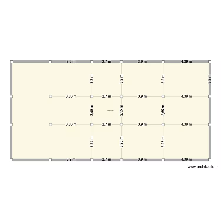 ma maisonn. Plan de 1  et 188 m²